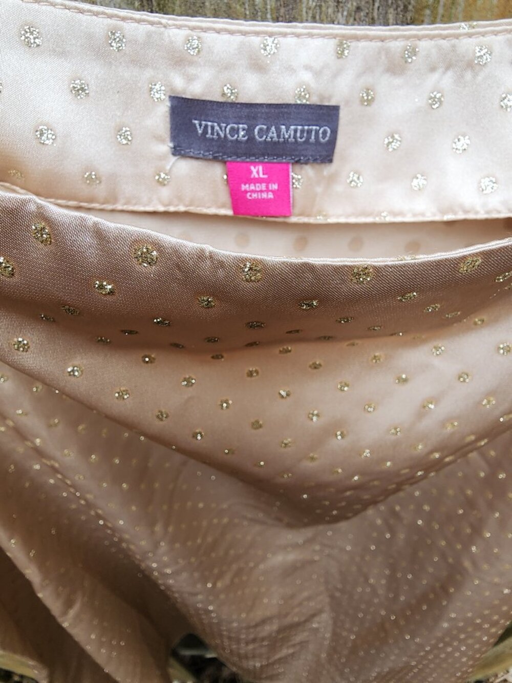 *NWT* Women's XL Vince Camuto Gold Long Skirt - Picture 12 of 16